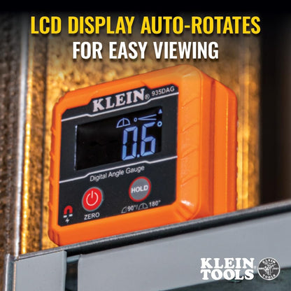 Digital electronic level and angle meter