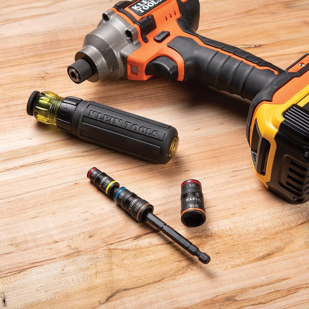 Impact driver, 3 flip-up sockets